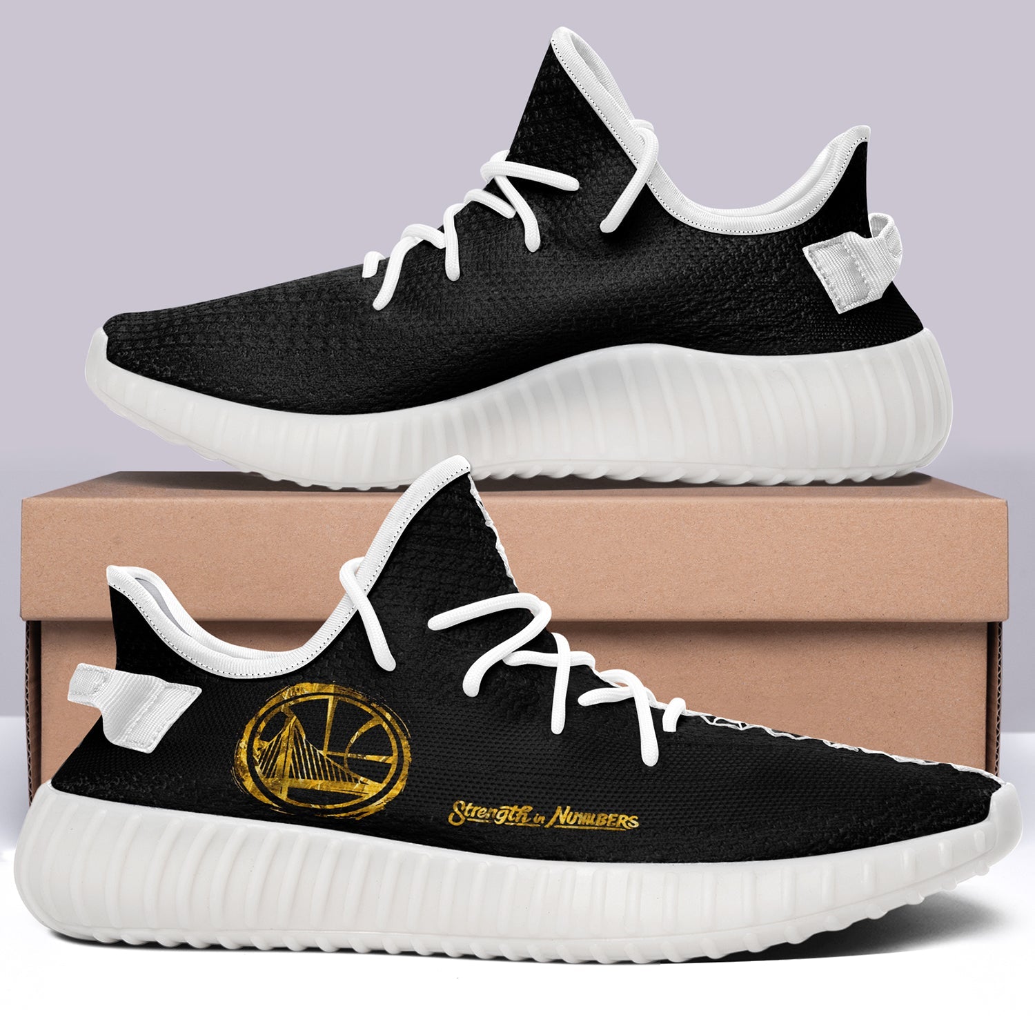 Golden State Warriors NBA 350v Yeezy Sneakers For Men Women Fans