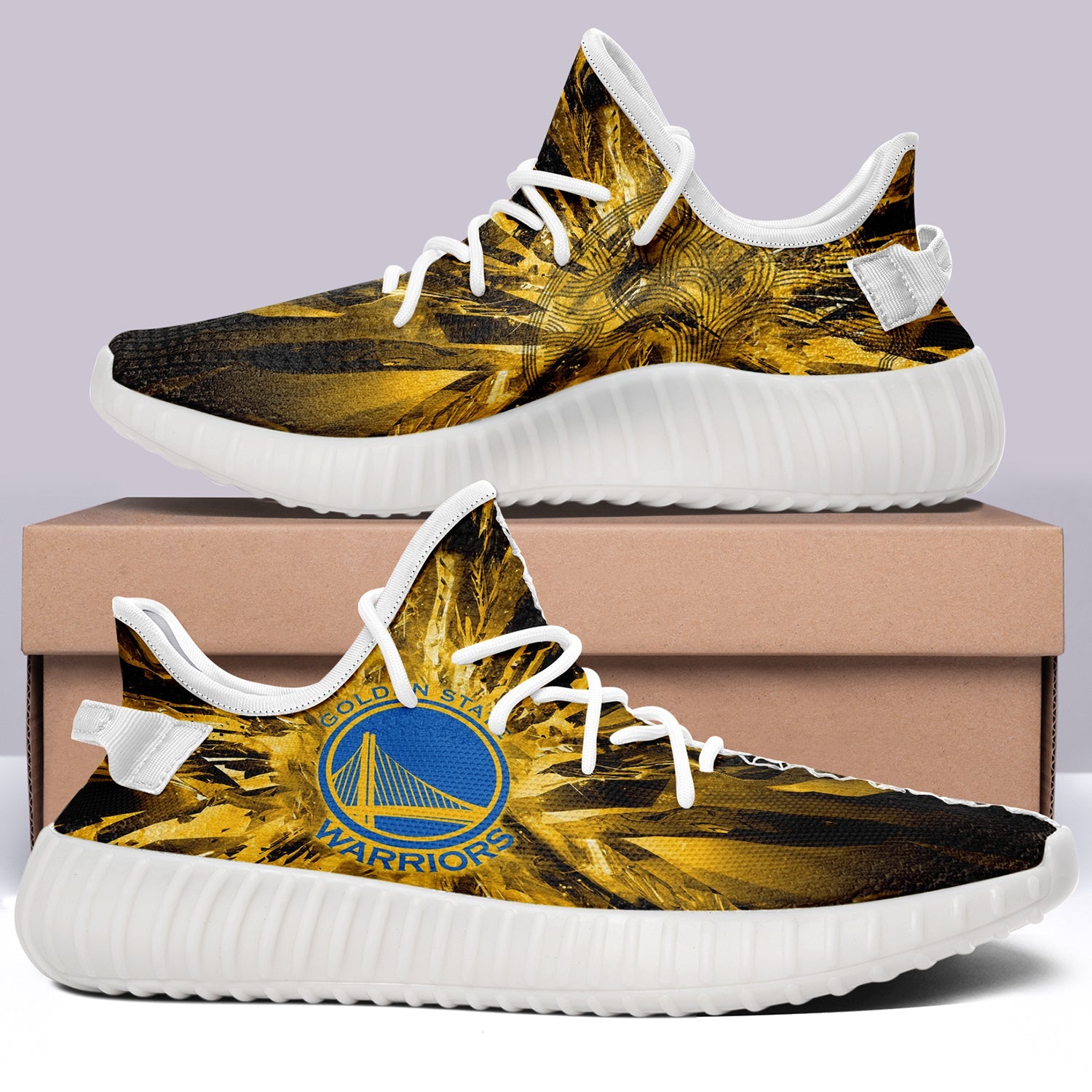 Golden State Warriors NBA 350v Yeezy Sneakers For Men Women Fans