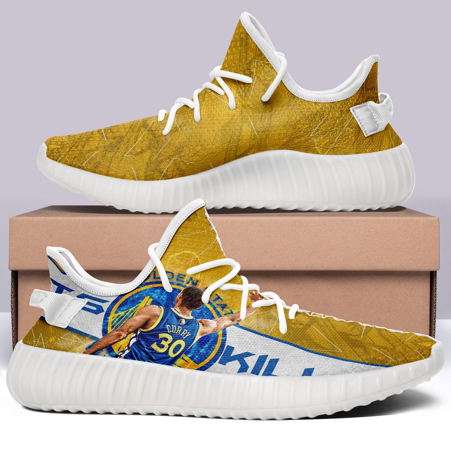 Golden State Warriors NBA 350v Yeezy Sneakers For Men Women Fans