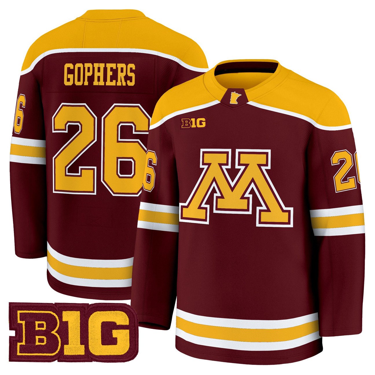Gophers Jersey #26 Minnesota Golden Gophers 2025-26 Premium Stitched