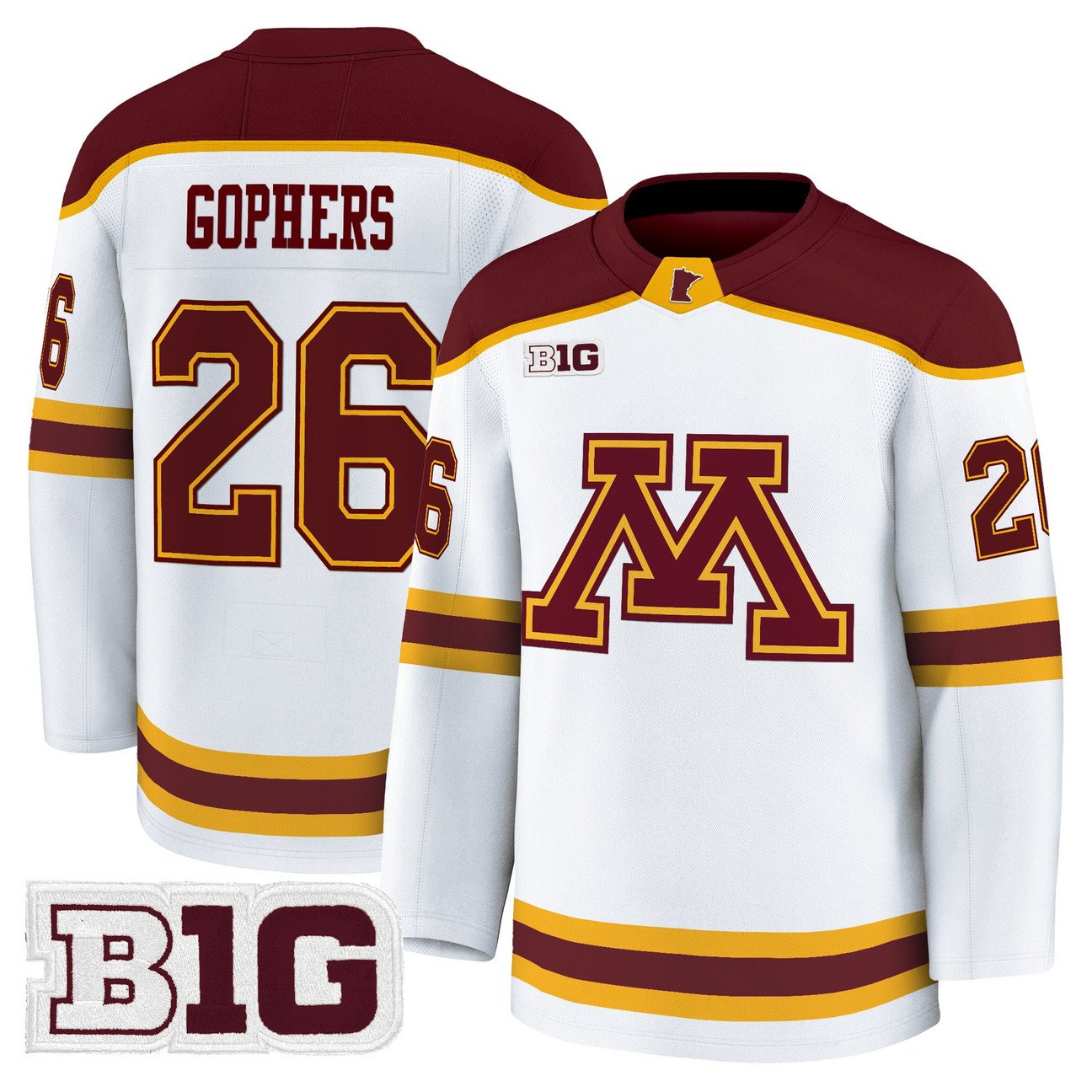 Gophers Jersey #26 Minnesota Golden Gophers 2025-26 Premium Stitched