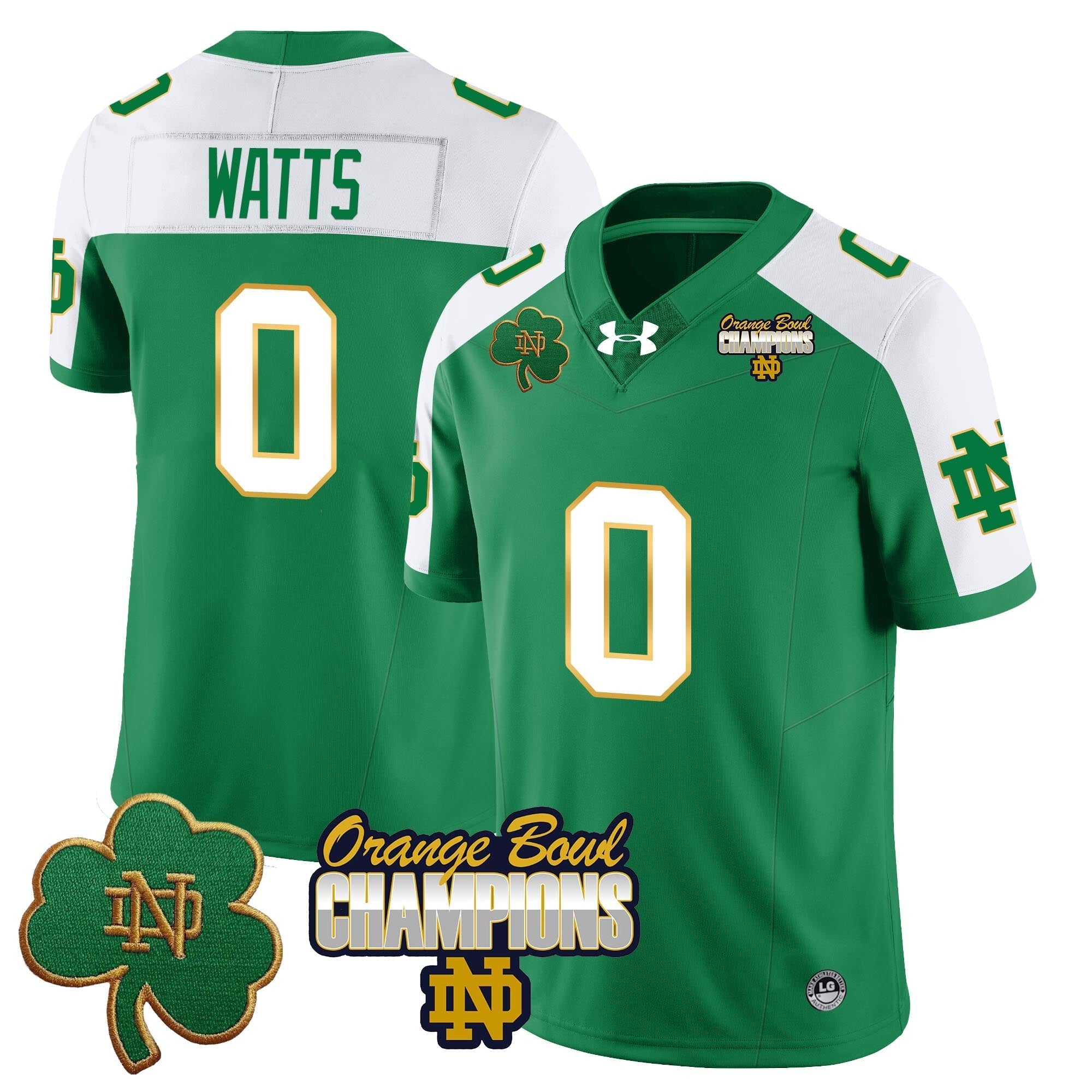 Men Notre Dame Fighting Irish 2025 Orange Bowl Champions Jersey  - All Stitched