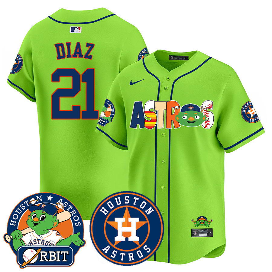 Houston Astros Orbit Vapor Premier Jersey - All Stitched