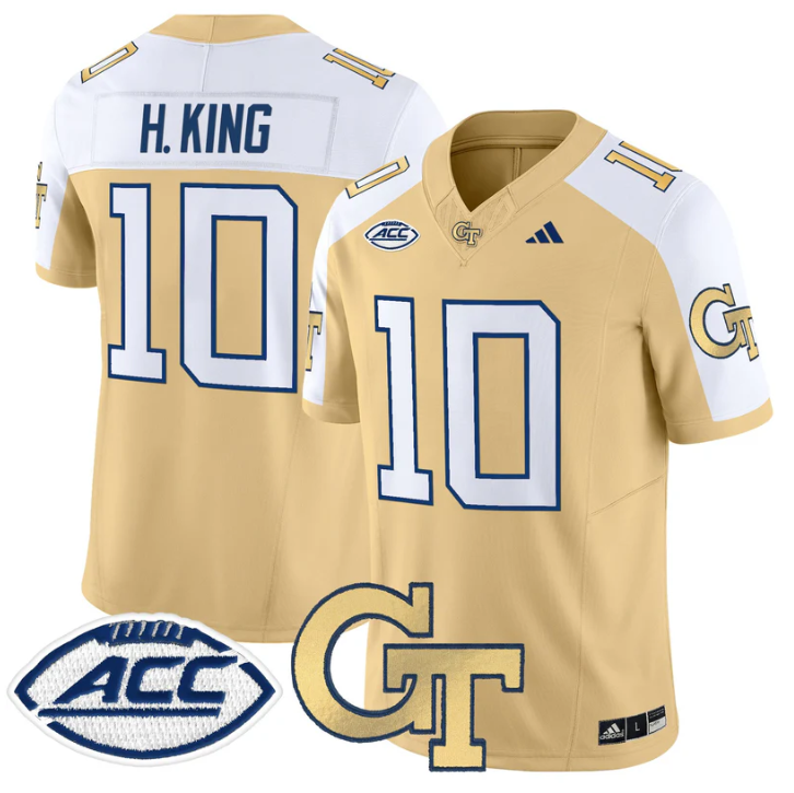 Haynes King Jersey #10 Georgia Tech Yellow Jackets 2025 Stitched