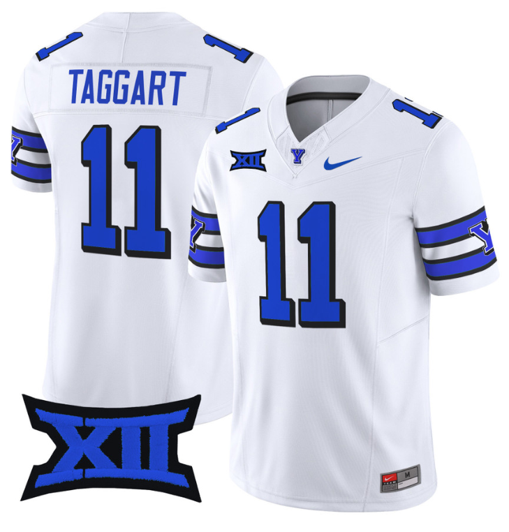 Harrison Taggart Jersey #11 BYU Cougars Vapor Limited College Football Stitched 1996 Throwback