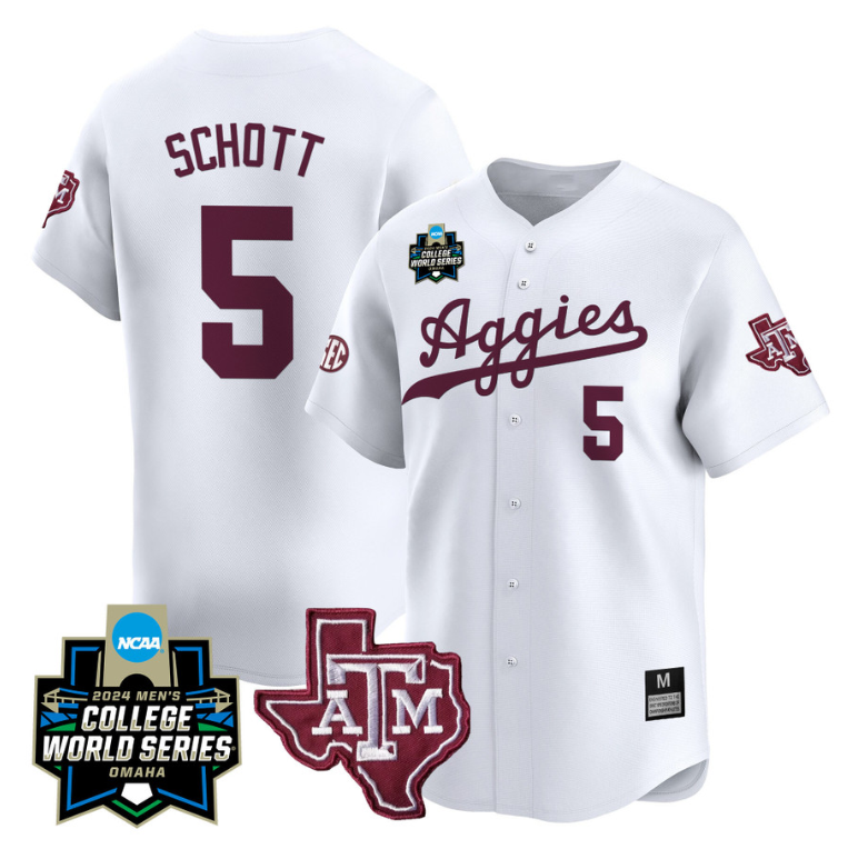 Jace Laviolette Jersey #17 Texas AM Aggies 2024 College World Series Vapor Premier Limited NCAA Baseball Stitched Black Gold