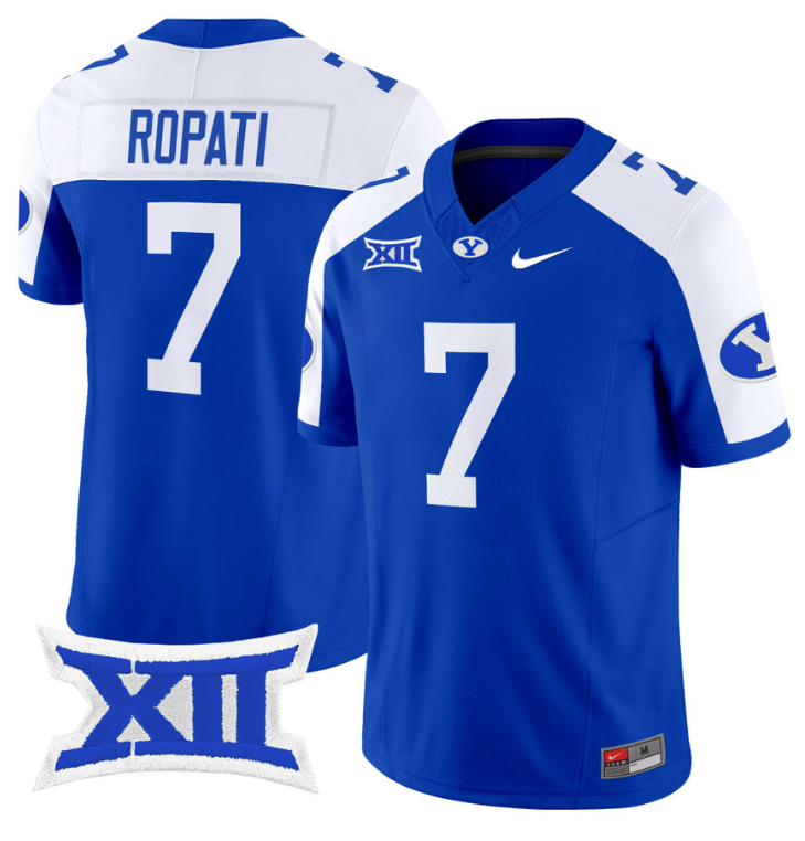 Hinckley Ropati Jersey #7 BYU Cougars Vapor Limited College Football Stitched Royal Alternate