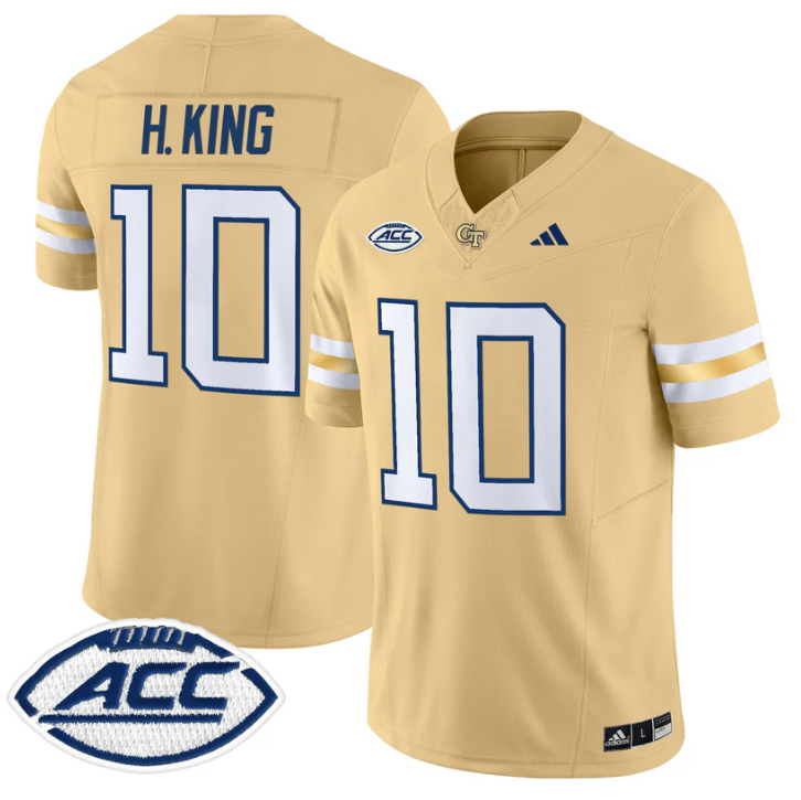 Haynes King Jersey #10 Georgia Tech Yellow Jackets 2025 Stitched