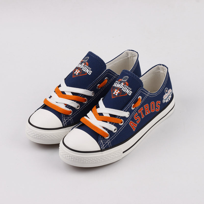 Houston Astros Limited Print MLB Baseball Fans Low Top Canvas Shoes Sport Sneakers T-DAC97L