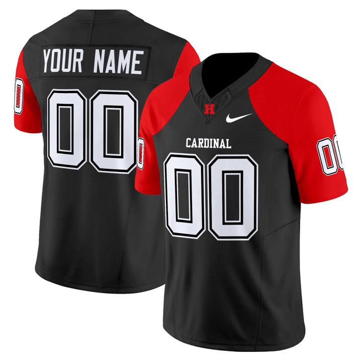 Harlingen Cardinals Black Custom Jersey Name and Number All Stitched
