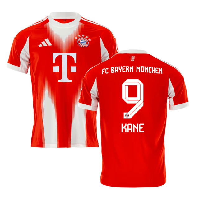 Harry Kane 9 Bayern Munich 2025-26 Home Jersey – Red