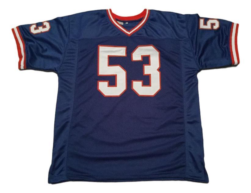 Harry Carson Jersey #53 Custom Unsigned Football Stitched Blue