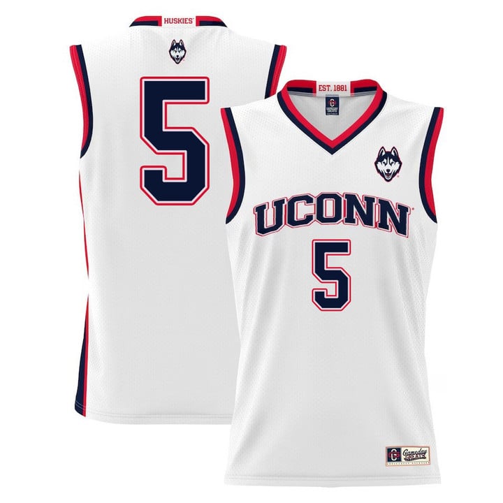 Hassan Diarra Jersey UConn Huskies College Basketball White #5