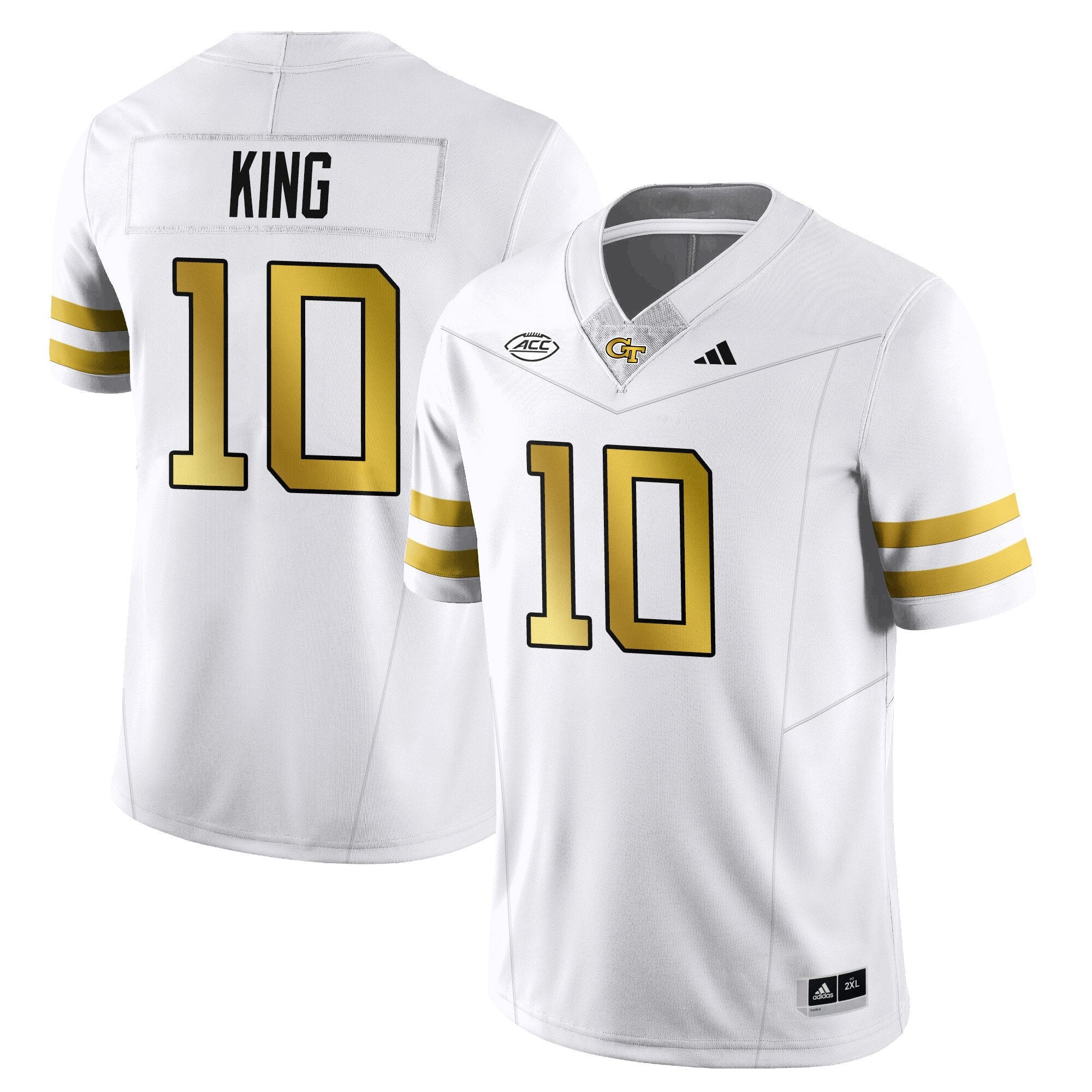 Haynes King Jersey #10 Georgia Tech Football 2025 Limited Stitched White