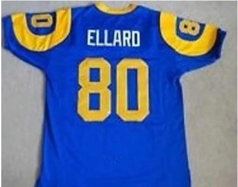 Henry Ellard Jersey Los Angeles Rams Custom Throwback Football Blue