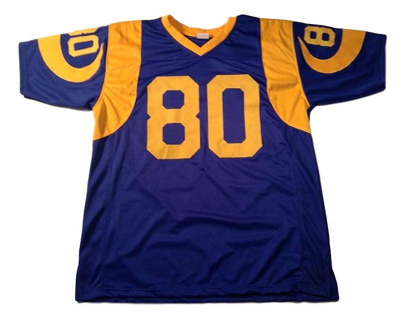 Henry Ellard Jersey #80 Custom Unsigned Football Stitched Blue