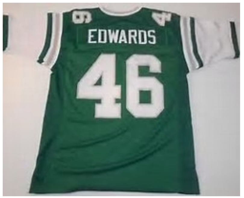 Herm Edwards Jersey Philadelphia Eagles Custom Throwback Football Green