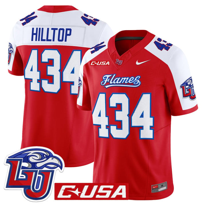 Hilltop Jersey #434 Liberty Flames 2025 Vapor Limited Stitched Red Alter