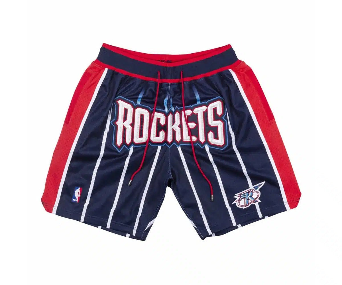 Houston Rockets 1995-96 Navy Shorts - Basketball Shorts Store