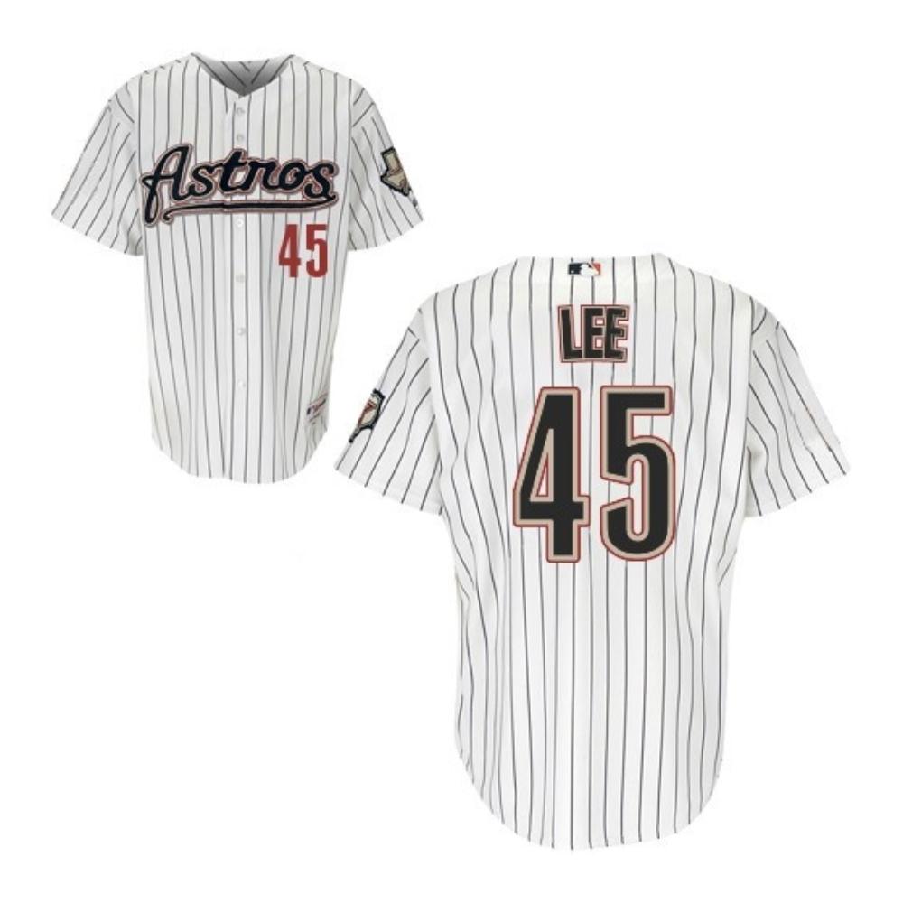 Houston Astros Carlos Lee White Throwback Jersey