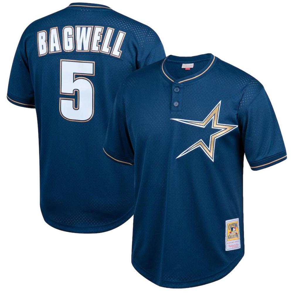 Houston Astros Jeff Bagwell Navy 1997 Throwback Mesh Jersey