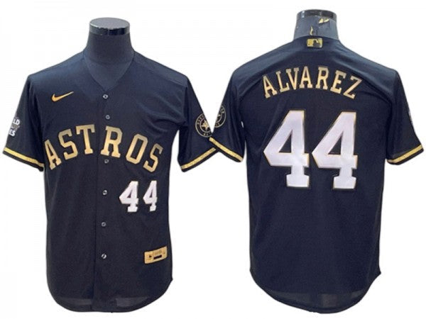 Houston Astros #44 Yordan Alvarez Gray Road Cool Base Jersey