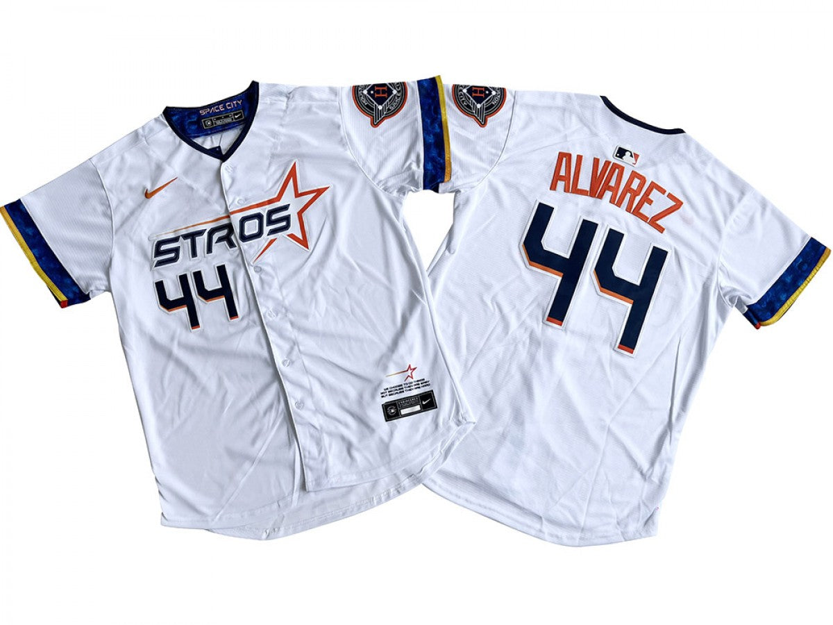 Houston Astros #44 Yordan Álvarez White 2025 City Connect Limited Jersey