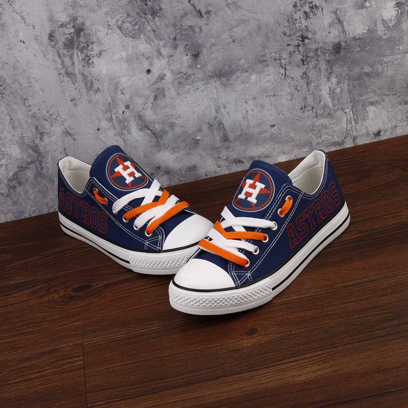 Houston Astros Limited Print Low Top Canvas Shoes Sport Sneakers For Men Women Fans