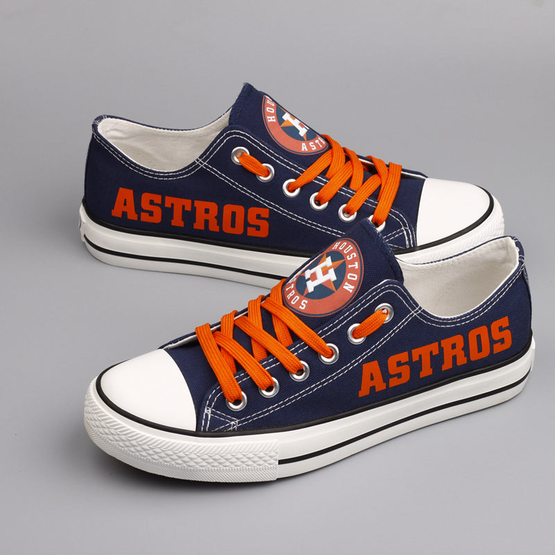 Houston Astros Limited Print Low Top Canvas Shoes Sport Sneakers For Men Women Fans
