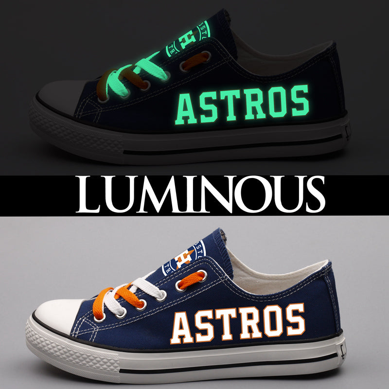 Houston Astros Limited Print Low Top Canvas Shoes Sport Sneakers For Men Women Fans