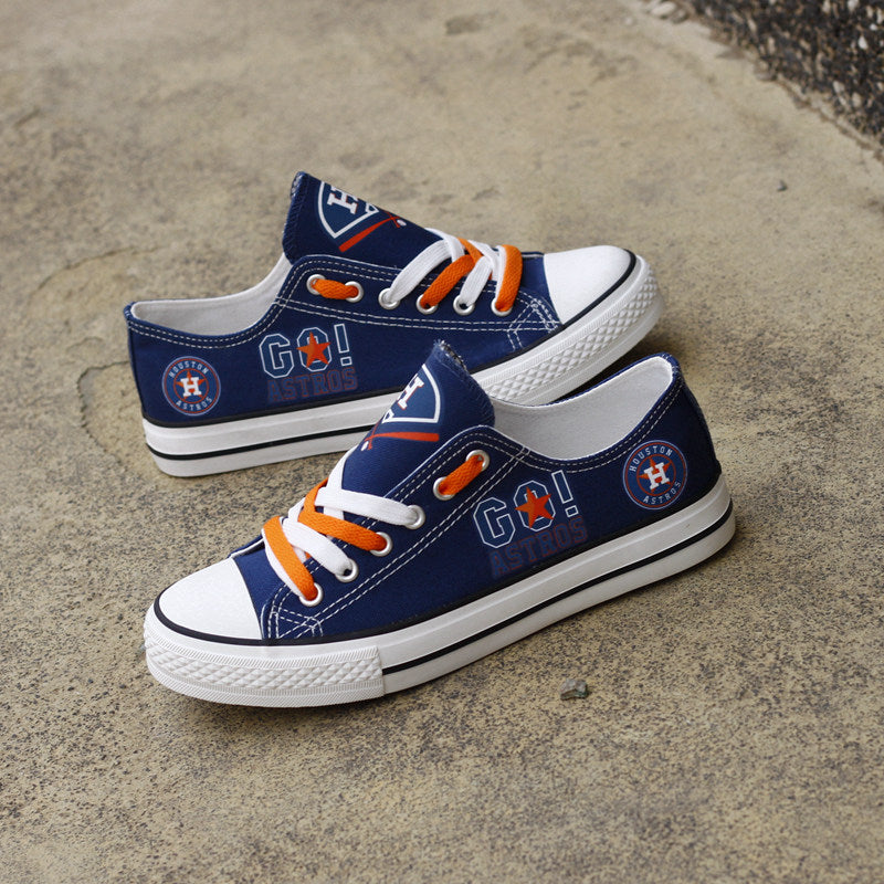 Houston Astros Limited Print Low Top Canvas Shoes Sport Sneakers For Men Women Fans