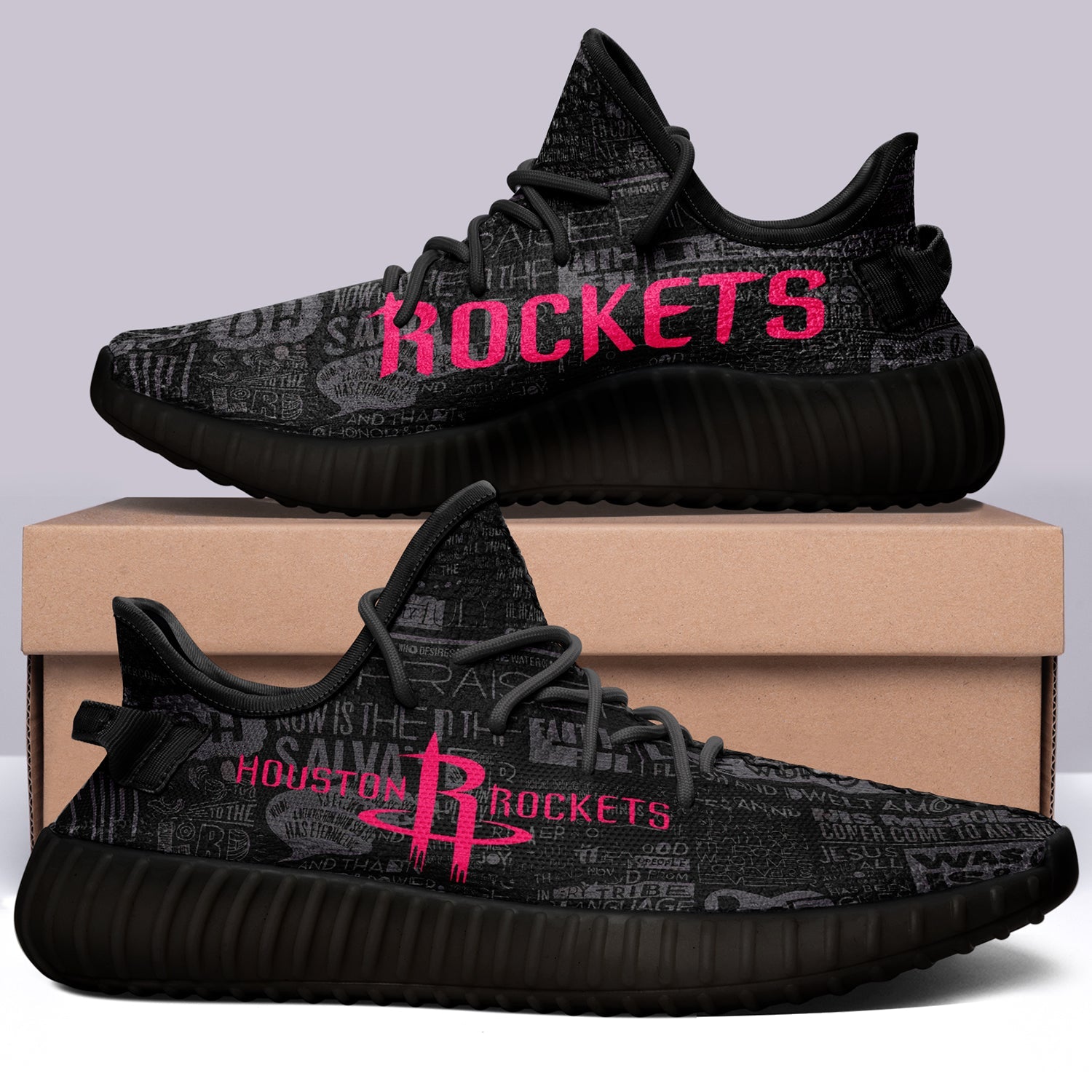Houston Rockets NBA 350v Yeezy Sneakers For Men Women Fans