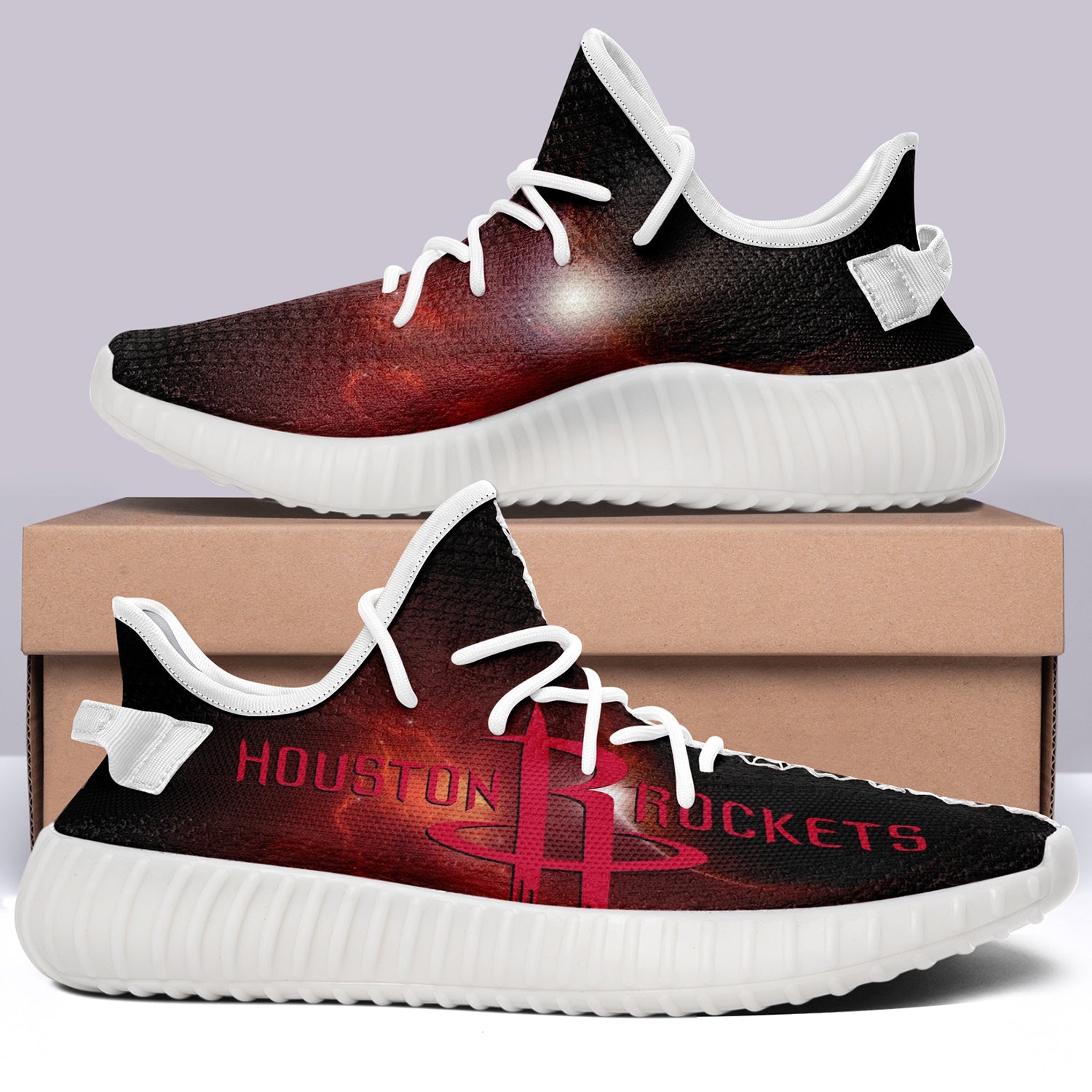 Houston Rockets NBA 350v Yeezy Sneakers For Men Women Fans
