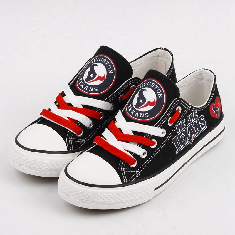 Houston Texans Low Top Canvas Sport Sneakers Shoes For Men Women Fans