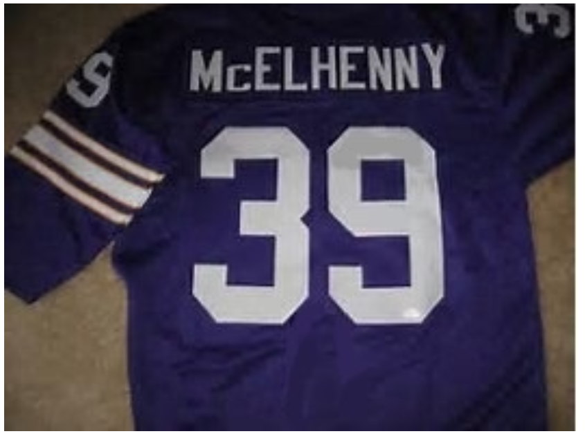 Hugh McElhenny Jersey Minnesota Vikings Long Sleeve Vintage Style Custom Throwback Football