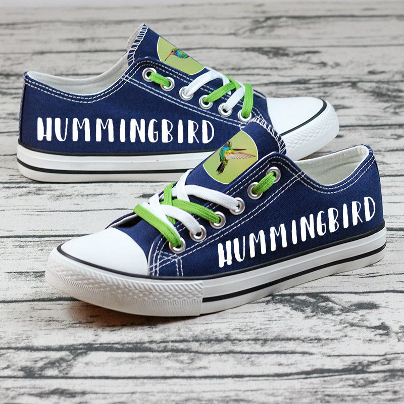 Hummingbird Canvas Sneakers Shoes For Men Women Fans