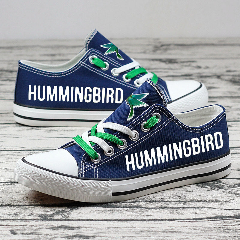 Hummingbird Canvas Sneakers Shoes For Men Women Fans