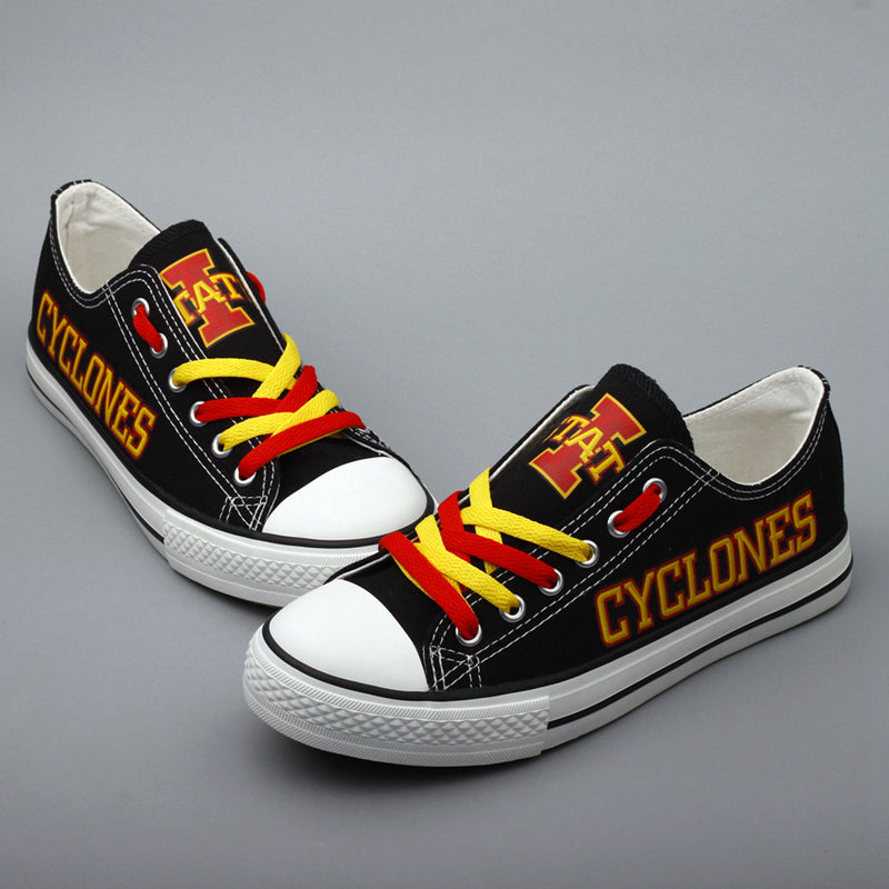 Iowa State Cyclones Limited Print NCAA College Students Low Top Canvas Shoes Sport Sneakers