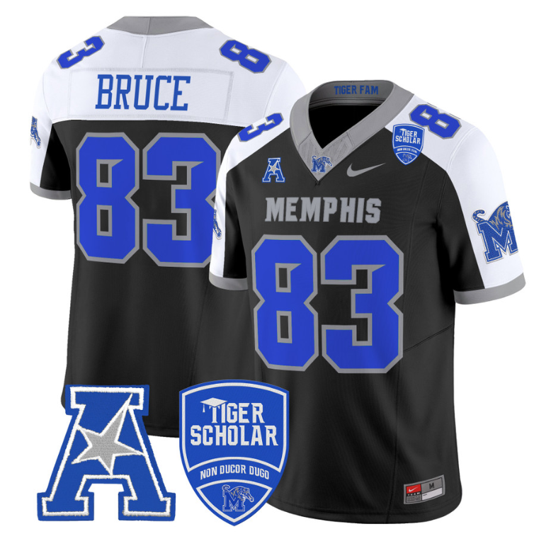 Isaac Bruce Jersey #83 Memphis Tigers 2024 Vapor Limited Stitched Black Alternate