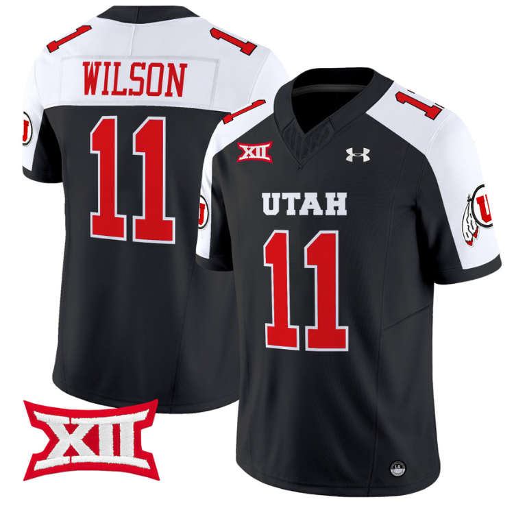 Isaac Wilson Jersey #11 Utah Utes Vapor Limited College Football Stitched Black Alternate (Copy) (Copy)
