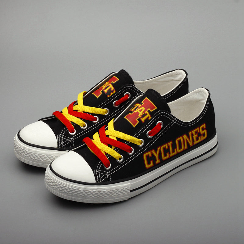 Iowa State Cyclones Limited Print NCAA College Students Low Top Canvas Shoes Sport Sneakers