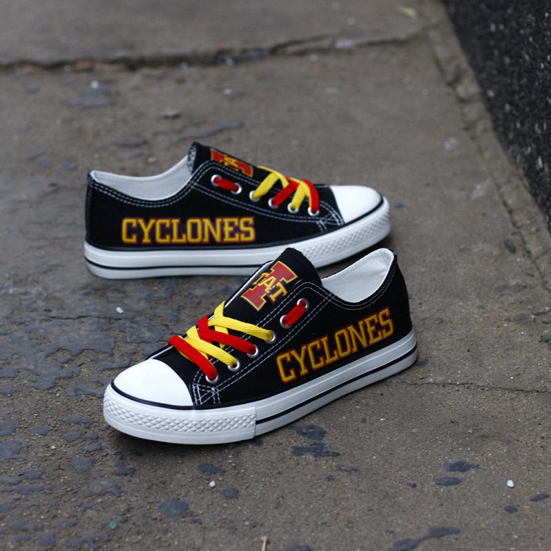 Iowa State Cyclones Limited Print NCAA College Students Low Top Canvas Shoes Sport Sneakers