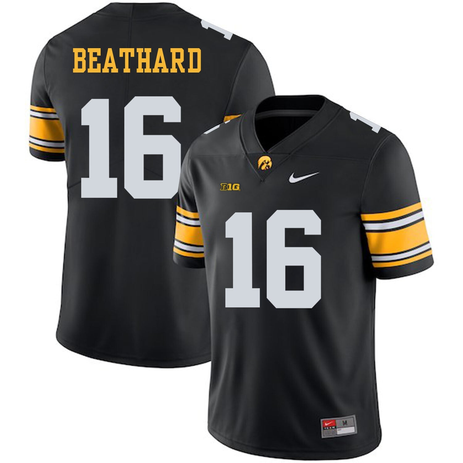 Iowa Hawkeyes #16 CJ Beathard Black NCAA College Football Jersey