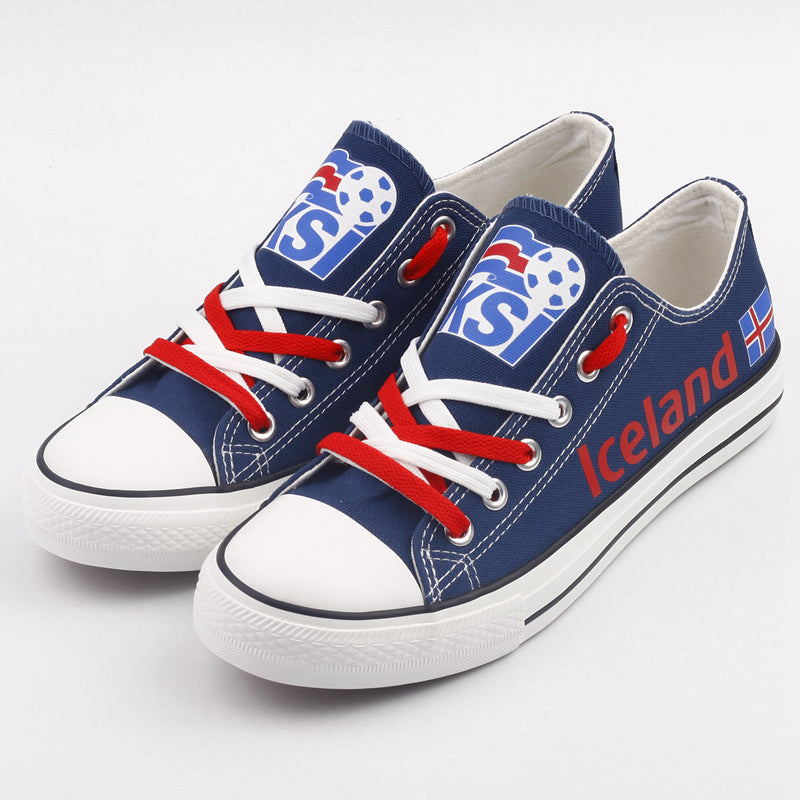 Iceland Low Top Canvas Sport Sneakers Shoes For Men Women Fans