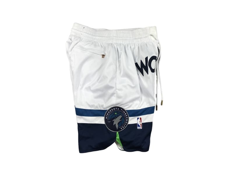 Minnesota Timberwolves Association Swingman White Shorts