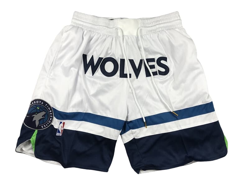 Minnesota Timberwolves Association Swingman White Shorts