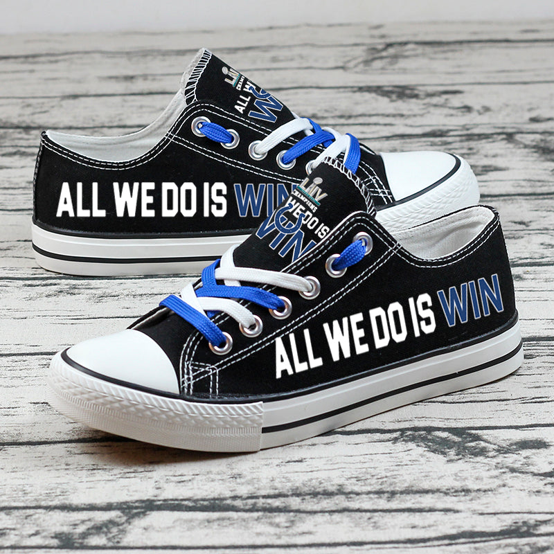 Indianapolis Colts Low Top Canvas Sport Sneakers Shoes For Men Women Fans