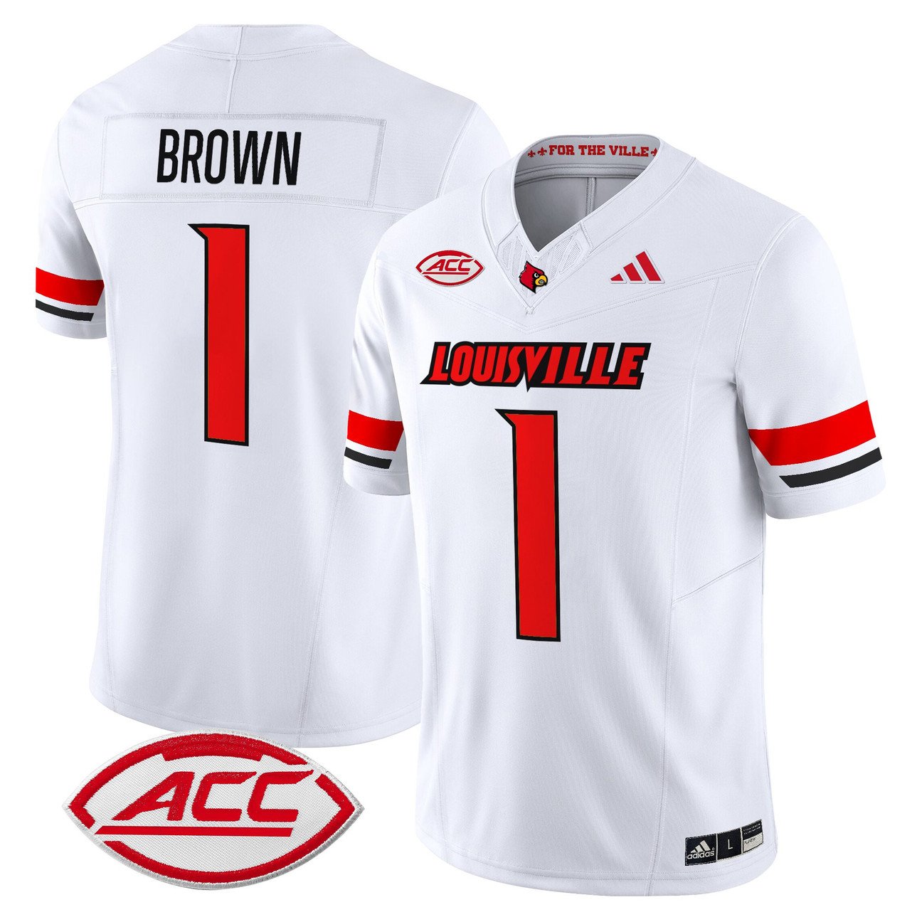 Isaac Brown Jersey #1 Louisville Cardinals 2025 Vapor Limited Stitched