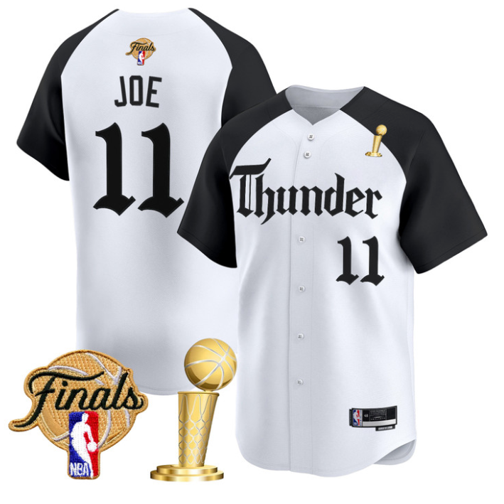 Isaiah Joe Jersey #11 Oklahoma City Thunder Gothic Storm 2025 Champions