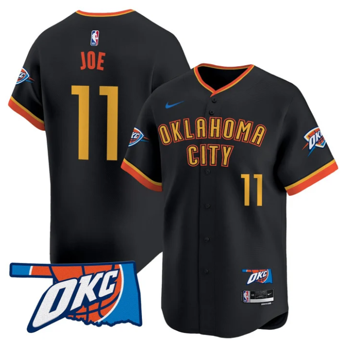 Isaiah Joe Jersey #11 Oklahoma City Thunder Vapor Baseball Stitched 24-25 City